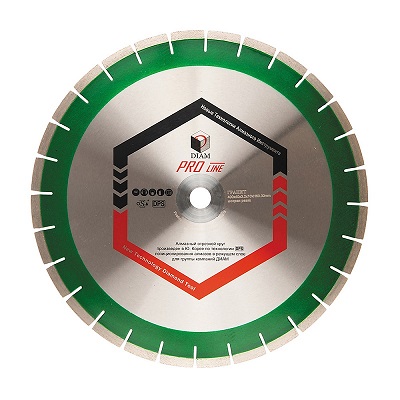 Сегментный алмазный диск по граниту ProLine д.450 3,4x10,0x60/50