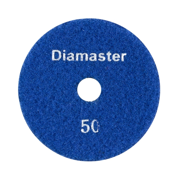 Алмазный гибкий шлифовальный круг (АГШК) DIAMASTER 100*2 №50 бетон синий 
