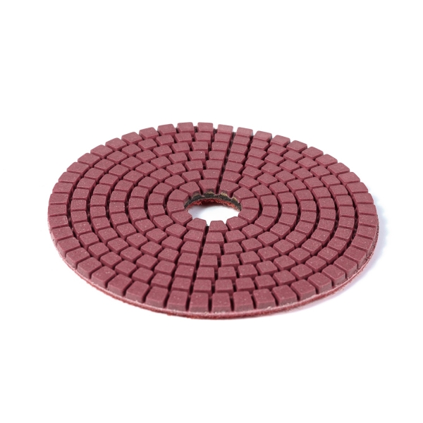 Алмазный гибкий шлифовальный круг (АГШК) DIAMASTER 100*2 №400 бетон красный 