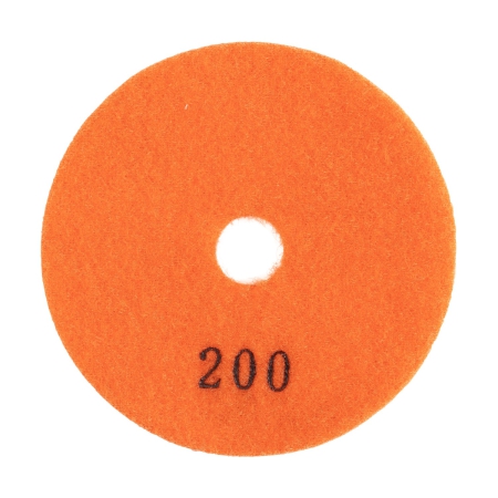 Алмазный гибкий шлифовальный круг (АГШК) DIAMASTER 100*2,2 №200 бетон оранжевый 