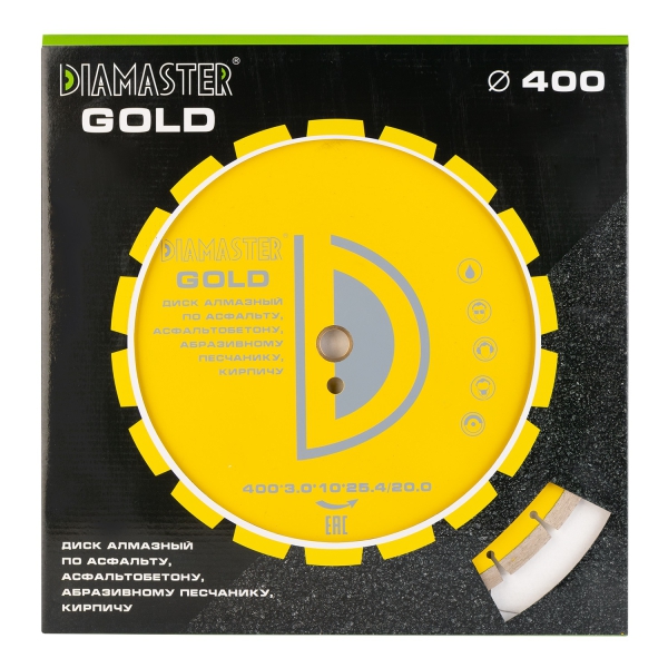 Диск сегментный DIAMASTER GOLD 400*25,4/20*28z асфальт
