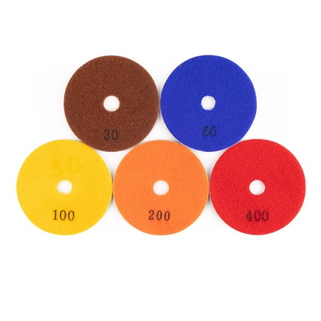 Алмазный гибкий шлифовальный круг (АГШК) DIAMASTER 100*2,2 №100 бетон желтый