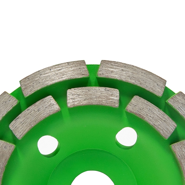 Алмазная шлифовальная чашка по бетону Diamaster GreenLux 125мм (22,2) 2-рядный/спекание