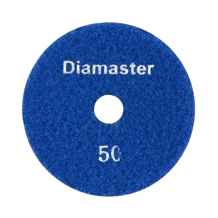 Алмазный гибкий шлифовальный круг (АГШК) DIAMASTER 100*2 №50 бетон синий 