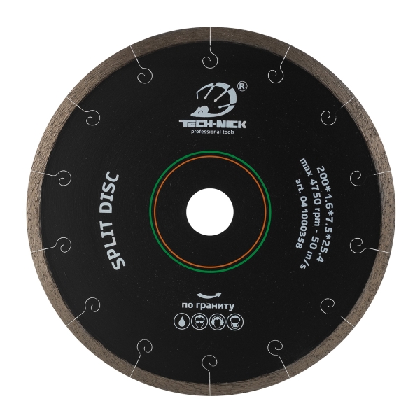 Диск корона TECH-NICK SPLIT DISC 200*25,4 гранит