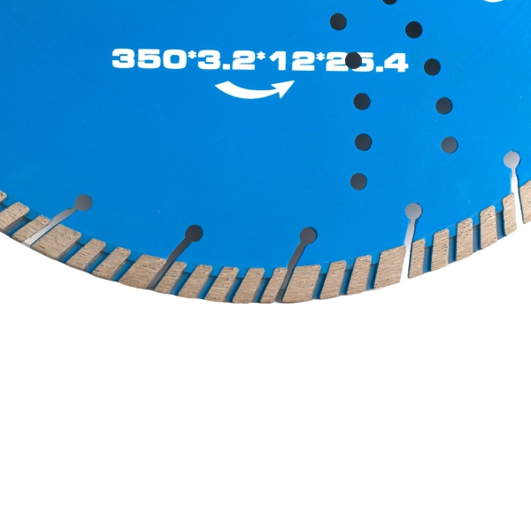 Диск алмазный DIAMASTER EXPERT turbo 350*25,4*24z железобетон