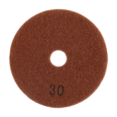 Алмазный гибкий шлифовальный круг (АГШК) DIAMASTER 100*2,2 №30 бетон коричневый 