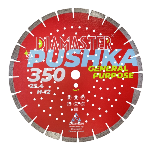 Диск сегментный DIAMASTER PUSHKA GP 350*25,4*24z универсал