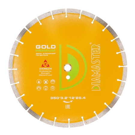 Диск сегментный DIAMASTER GOLD PREMIUM 350*25,4*24z бетон