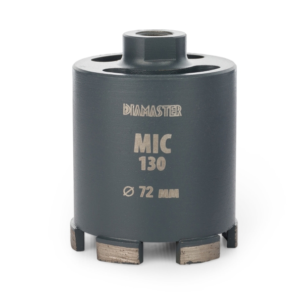 Алмазная коронка Diamaster MIC-130 по ж/бетону и кирпичу 72 мм (М16) dry Laser 