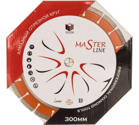 Диск сегментный Diam Master Line 300*32/25,4*21z универсал