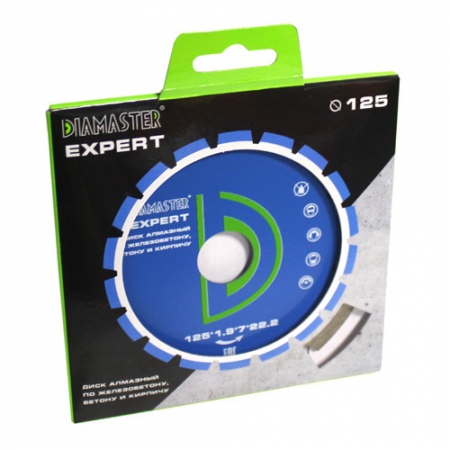 Диск сегментный DIAMASTER Expert 125*22,2*9z универсал