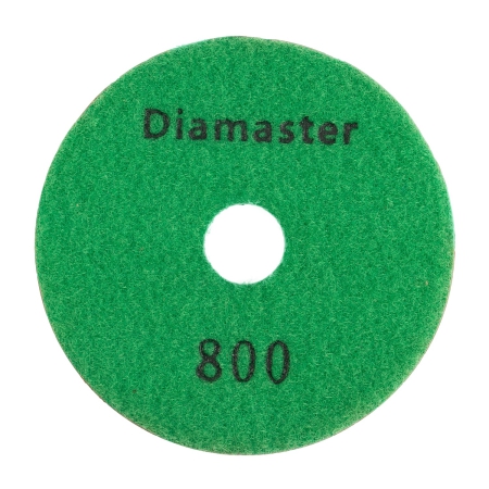 Алмазный гибкий шлифовальный круг (АГШК) DIAMASTER 100*2,2 №800 бетон зеленый
