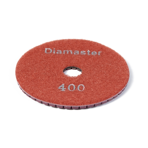 Алмазный гибкий шлифовальный круг (АГШК) DIAMASTER 100*2 №400 бетон красный 