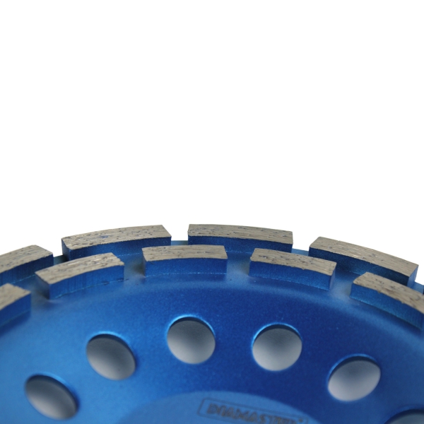 Алмазная шлифовальная чашка по бетону Diamaster PRO 180мм (22,2) 2-рядный/спекание