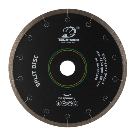 Диск корона TECH-NICK SPLIT DISC 200*25,4 гранит