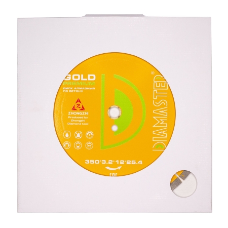 Диск сегментный DIAMASTER GOLD PREMIUM 350*25,4*24z бетон