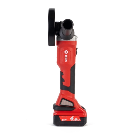 Аккумуляторная углошлифовальная машинка KEN BL9125-40C (20V/4.0Ah) д.125/8500об./мин. 