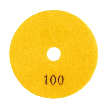 Алмазный гибкий шлифовальный круг (АГШК) DIAMASTER 100*2,2 №100 бетон желтый