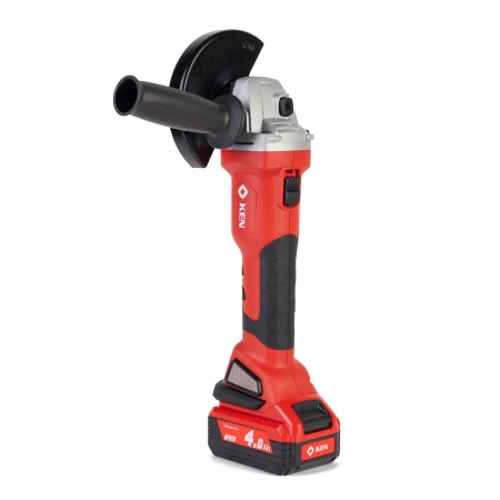 Аккумуляторная углошлифовальная машинка KEN BL9125-40C (20V/4.0Ah) д.125/8500об./мин. 