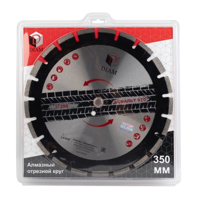 Диск сегментный DIAM STD 350*25,4*24z асфальт 