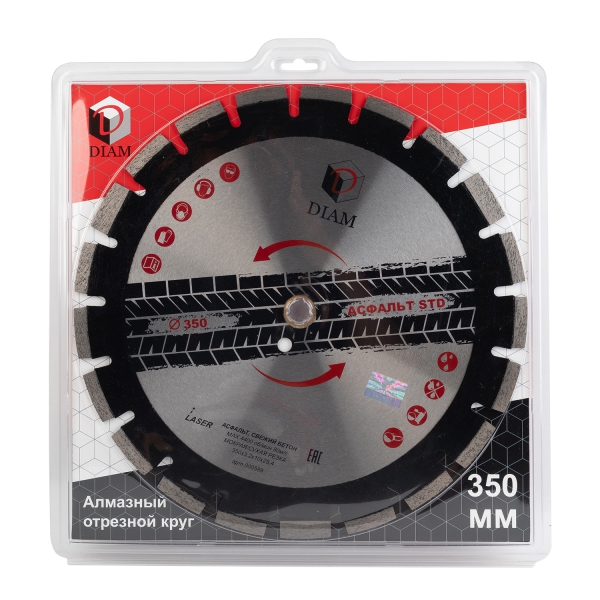 Диск сегментный DIAM STD 350*25,4*24z асфальт 