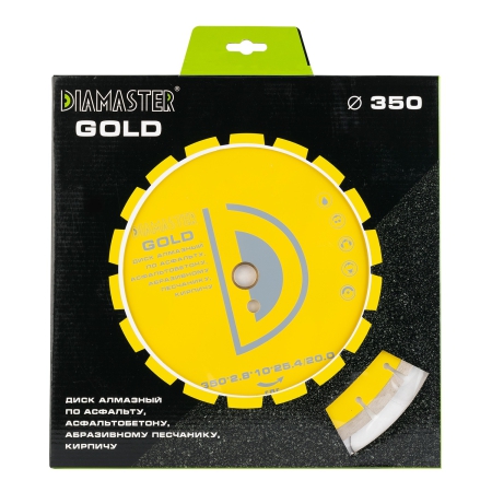 Диск сегментный DIAMASTER GOLD асфальт 350*25,4/20*21z