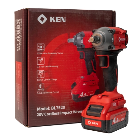 Гайковерт KEN BL7520-40B аккумуляторный бесщеточный