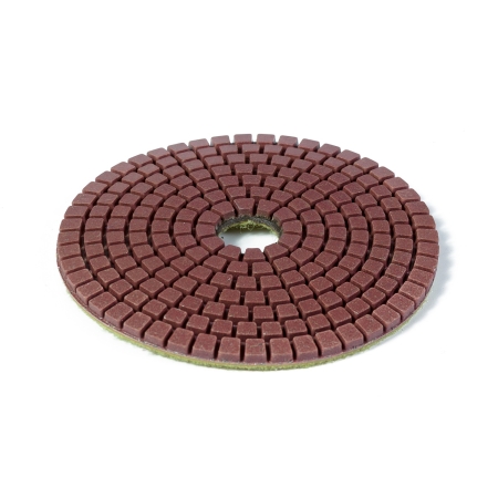 Алмазный гибкий шлифовальный круг (АГШК) DIAMASTER 100*2 №100 бетон желтый 