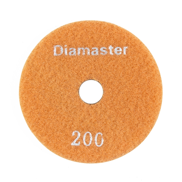 Алмазный гибкий шлифовальный круг (АГШК) DIAMASTER 100*2 №200 бетон оранжевый 