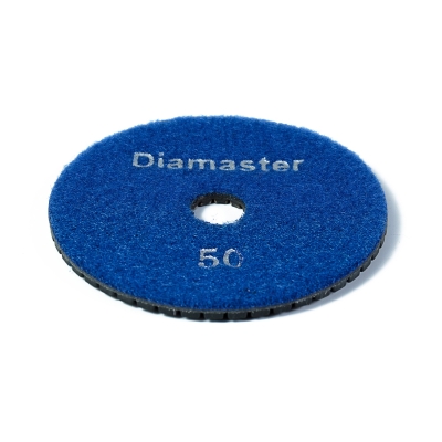 Алмазный гибкий шлифовальный круг (АГШК) DIAMASTER 100*2 №50 бетон синий 