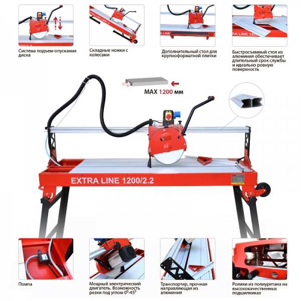 Плиткорез электрический DIAM EX 1200/2.2