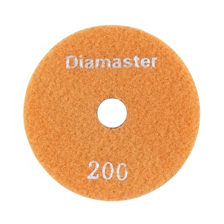 Алмазный гибкий шлифовальный круг (АГШК) DIAMASTER 100*2 №200 бетон оранжевый 