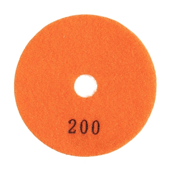 Алмазный гибкий шлифовальный круг (АГШК) DIAMASTER 100*2,2 №200 бетон оранжевый 