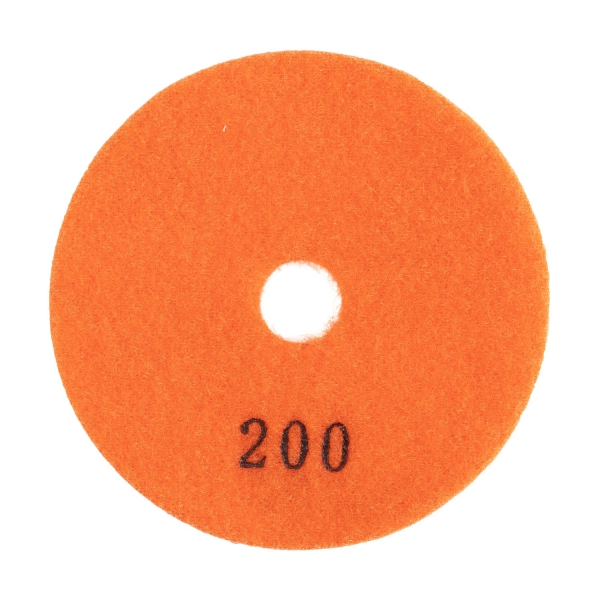 Алмазный гибкий шлифовальный круг (АГШК) DIAMASTER 100*2,2 №200 бетон оранжевый 