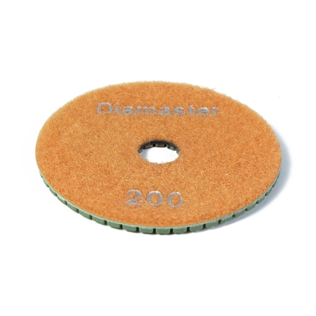 Алмазный гибкий шлифовальный круг (АГШК) DIAMASTER 100*2 №200 бетон оранжевый 